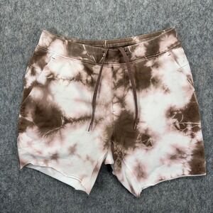 Lululemon Cutt Off Sweat Pants Shorts Men's Large Tie Dye Lounge Drawstring